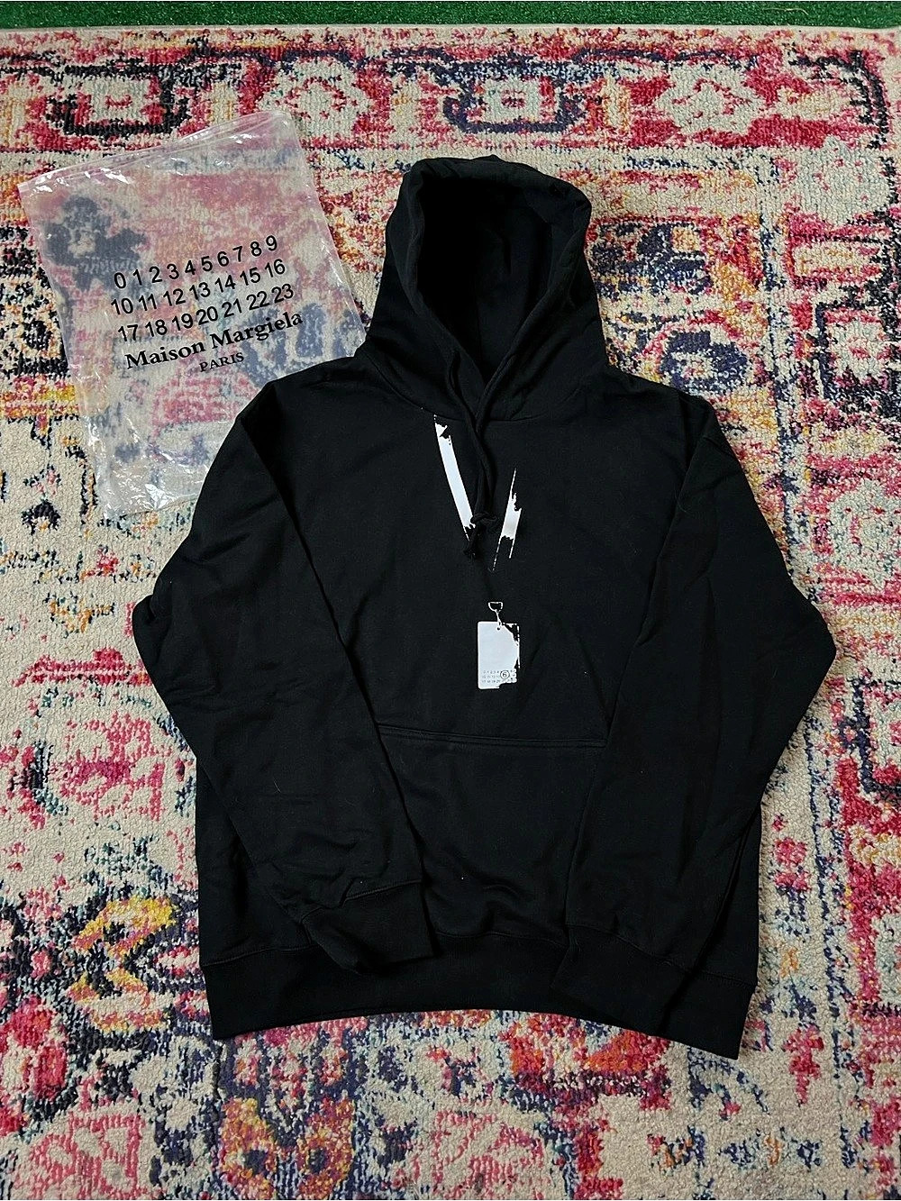 Black pullover hoodie